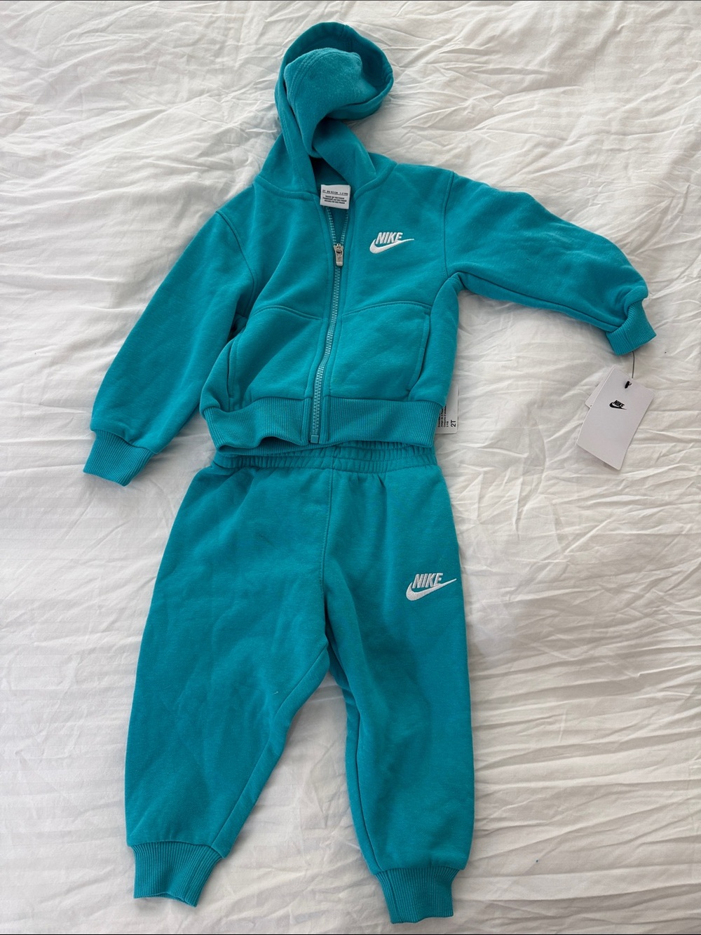 Toddler Nike Teal Zip Hoodie and Joggers Set